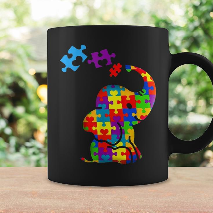 Autism Mom Elephant Puzzle Pieces Adhd Autism Supporter Coffee Mug Gifts ideas