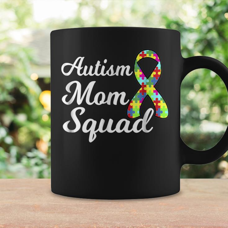 Autism Mom Squad Autism AwarenessPuzzle Ribbon Coffee Mug Gifts ideas
