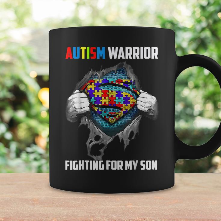 Autism Warrior Fighting For My Son Autism Mom Dad Parents Coffee Mug Gifts ideas