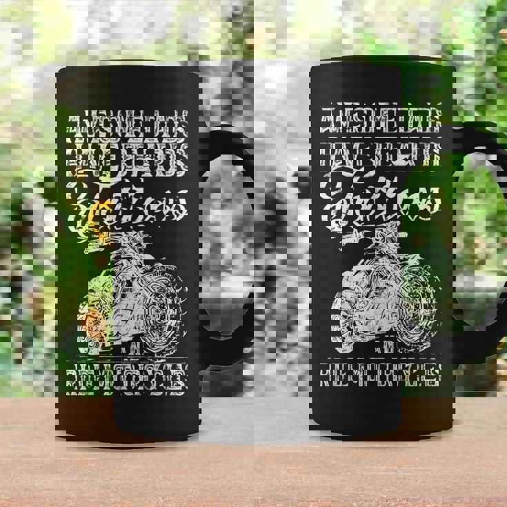 Awesome Dads Have Tattoo Beards Ride Motorcycles Fathers Day Coffee Mug Gifts ideas