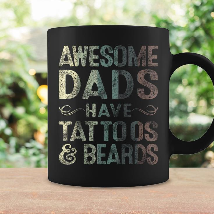 Awesome Dads Have Tattoos & Beards Bearded Dad Fathers Day Gift For Mens Coffee Mug Gifts ideas