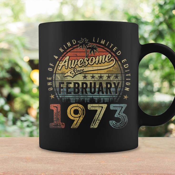 Awesome Since February 1973 50 Years Old 50Th Birthday Gifts Coffee Mug Gifts ideas