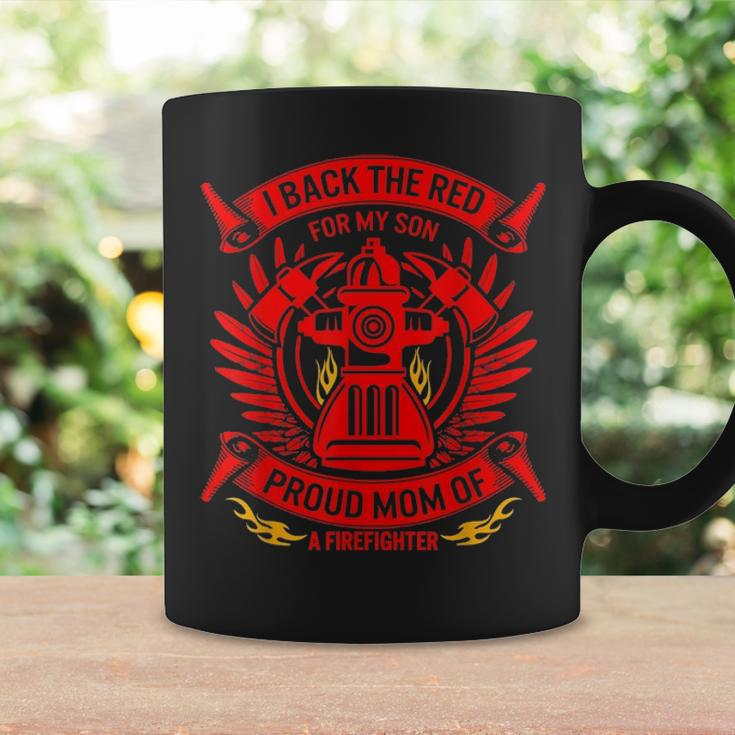 Back The Red For My Son Proud Mom Of Firefighter Mothers Day 3069 Coffee Mug Gifts ideas