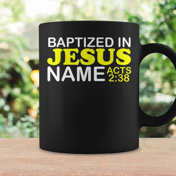 Baptized In Jesus Name Acts 238 Baptism Jesus Only Holy Coffee Mug Gifts ideas