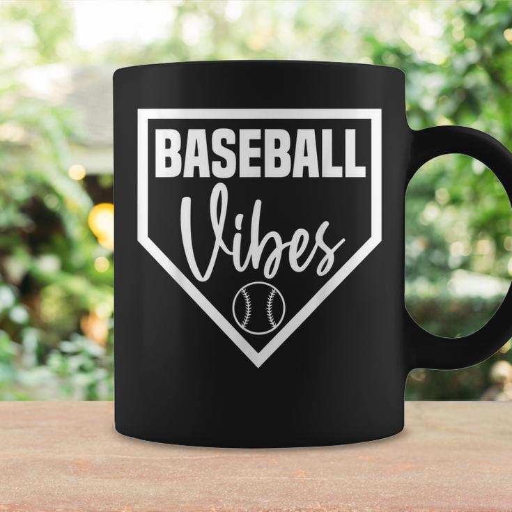 Baseball Inspired Vibes Dirt Sports Mom Distressed Pitch Coffee Mug Gifts ideas