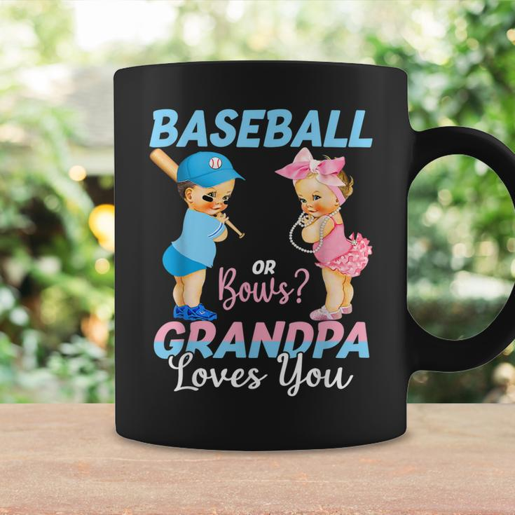 Baseball Or Bows Grandpa Loves You Baby Gender Reveal Coffee Mug Gifts ideas