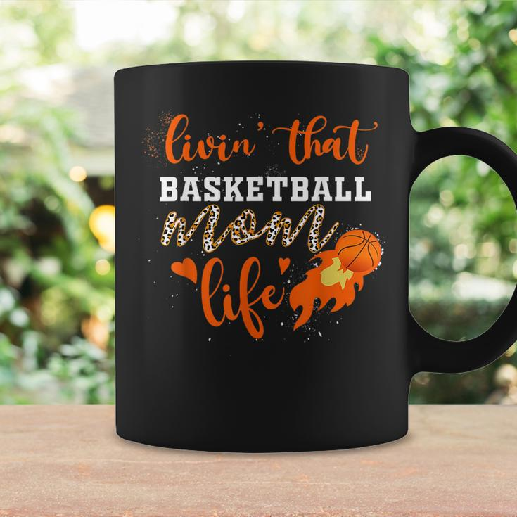 Basketball Mom Livin That Basketball Mom Life Mothers Day Coffee Mug Gifts ideas