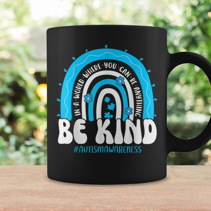 Be Kind Autism Awareness Groovy Rainbow Choose Kindness Coffee Mug Gifts ideas
