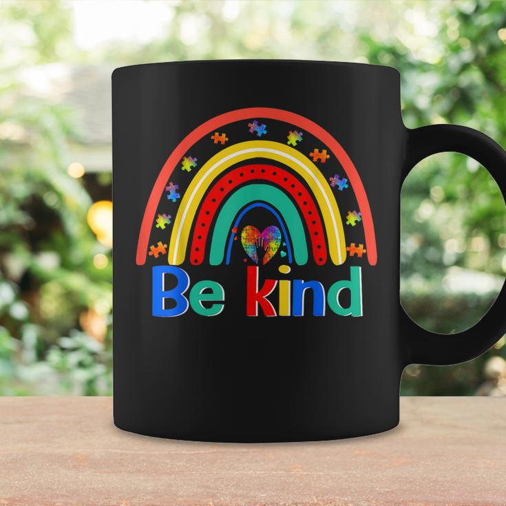 Be Kind Rainbow Kindness Inspirational Autism Awareness Coffee Mug Gifts ideas