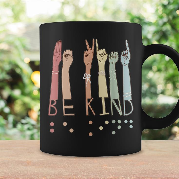 Be Kind Sign Braille Language Visually Impaired Awareness Coffee Mug Gifts ideas