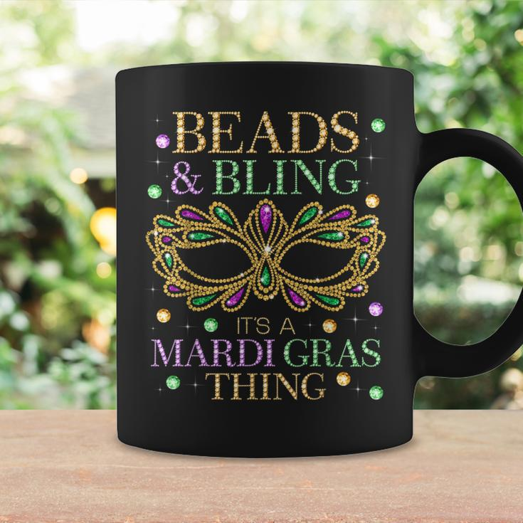 Beads & Bling Its A Mardi Gras Thing Funny Cute Carnival Coffee Mug Gifts ideas