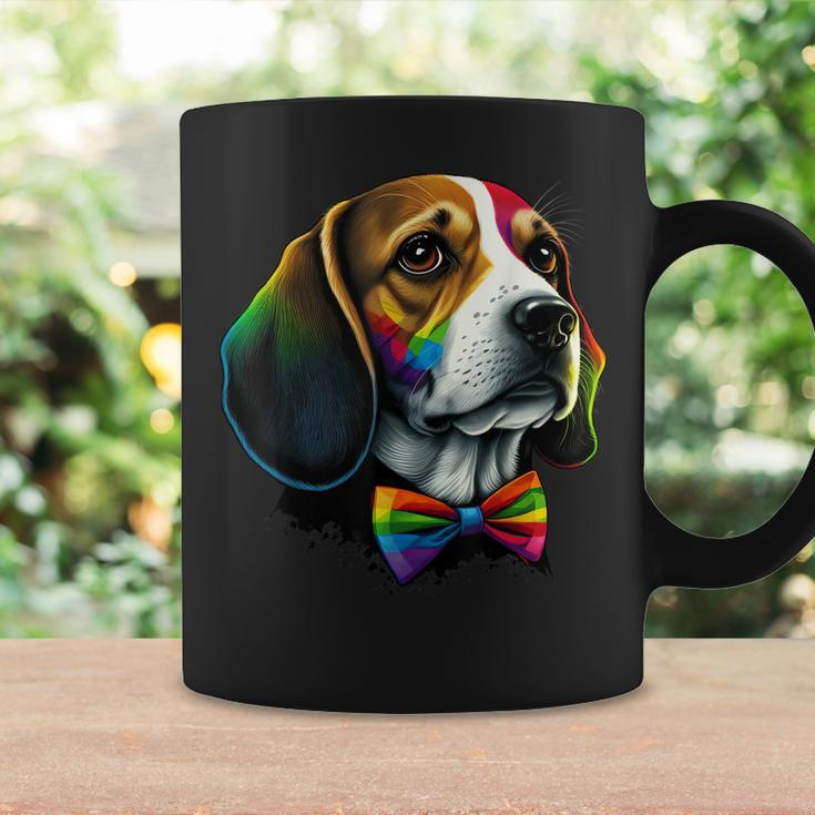Beagle Gay Pride Dog Lgbt Rainbow Flag On Beagle Lgbtq Coffee Mug Gifts ideas
