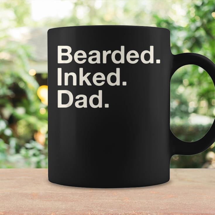 Bearded Inked Dad Fathers Day Tattoo Lover Love Tattooed Coffee Mug Gifts ideas