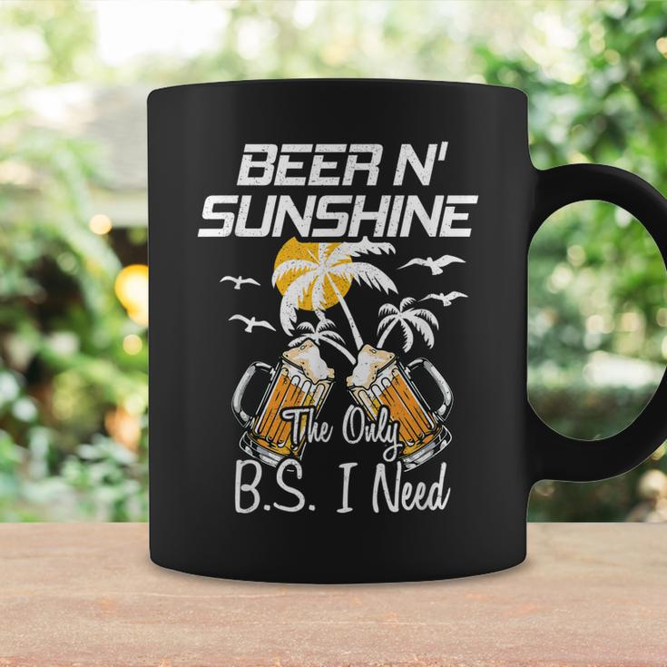 Beer N Sunshine The Only Bs I Need Funny Summer Drinking Coffee Mug Gifts ideas