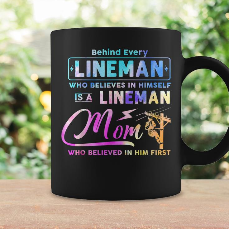 Behind Every Lineman Is A Lineman Mom Coffee Mug Gifts ideas