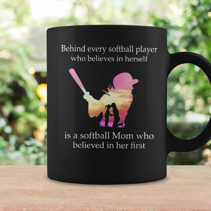Behind Every Softball Player Is A Softball Mom Gifts Coffee Mug Gifts ideas