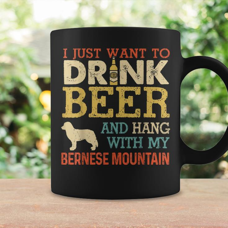 Bernese Mountain Dad Drink Beer Hang With Dog Funny Vintage Coffee Mug Gifts ideas