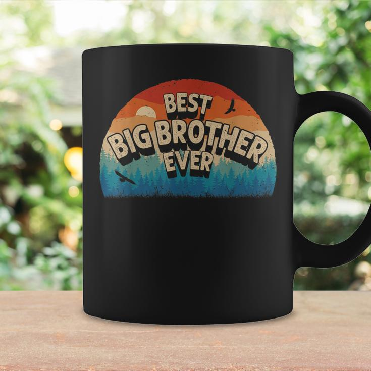 Best Big Brother Ever Men Retro Vintage Sunset Decor Brother Coffee Mug Gifts ideas
