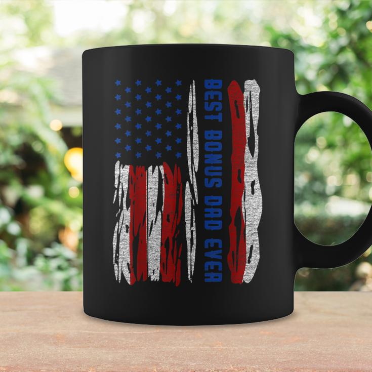 Best Bonus Dad Ever Us Flag Step Father Fathers Day Gift Gift For Mens Coffee Mug Gifts ideas