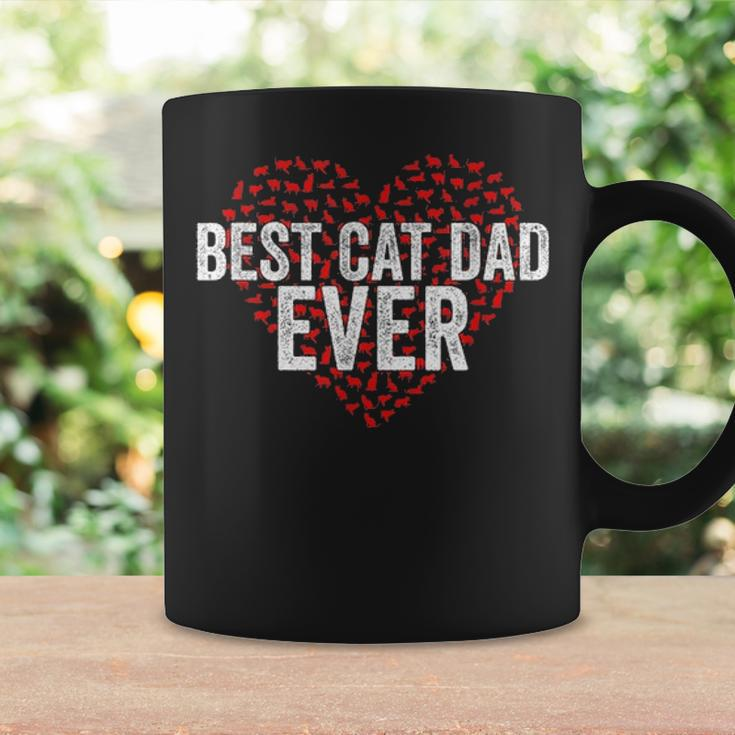 Best Cat Dad Ever Cat Heart Love Cats Fathers Day Gift Coffee Mug Gifts ideas
