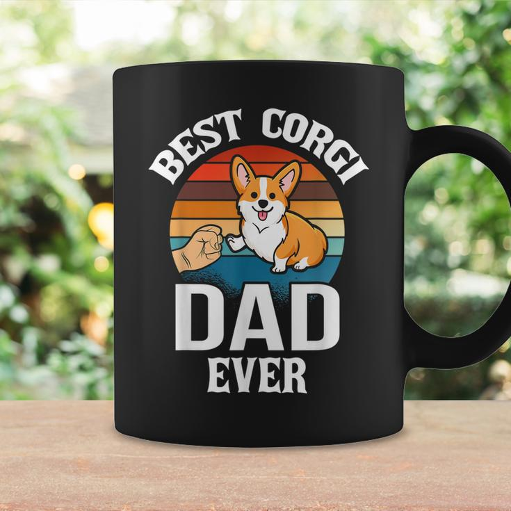 Best Dog Dad Ever Corgi Retro Vintage Coffee Mug Gifts ideas