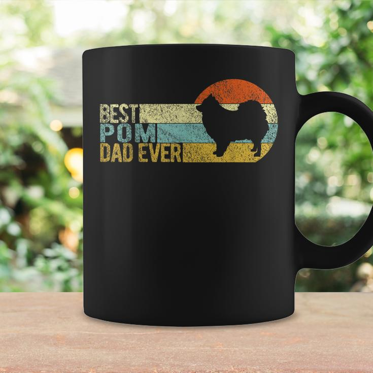 Best Pom Dad Ever Pomeranian Papa Dog Dad Retro Vintage Coffee Mug Gifts ideas