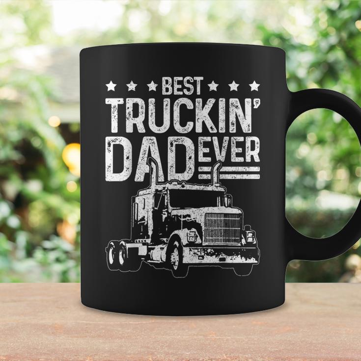 Best Truckin Dad Ever Truck Driver Fathers Day Gift Gift For Mens Coffee Mug Gifts ideas