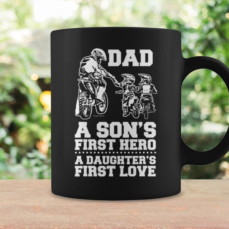 Bicer Dad Hero First Love Dirt Bike Rider Motocross Gift Coffee Mug Gifts ideas