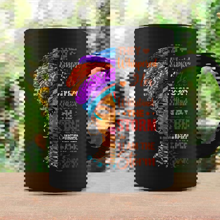 Black History Month African Woman Afro I Am The Storm Coffee Mug Gifts ideas