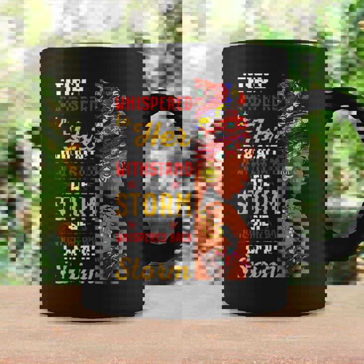 Black History Month African Woman Afro I Am The Storm Women Coffee Mug Gifts ideas