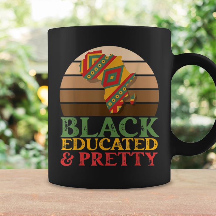 Black History Month - Black Educated & Pretty Black Freedom Coffee Mug Gifts ideas