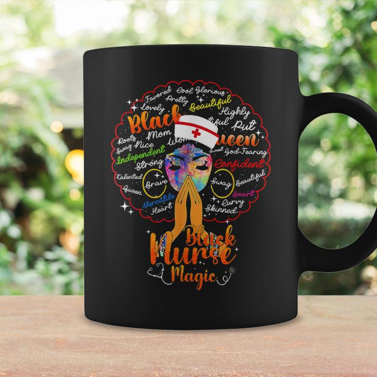 Black Nurse Afro Magic Melanin Black History Month Nurse Coffee Mug Gifts ideas