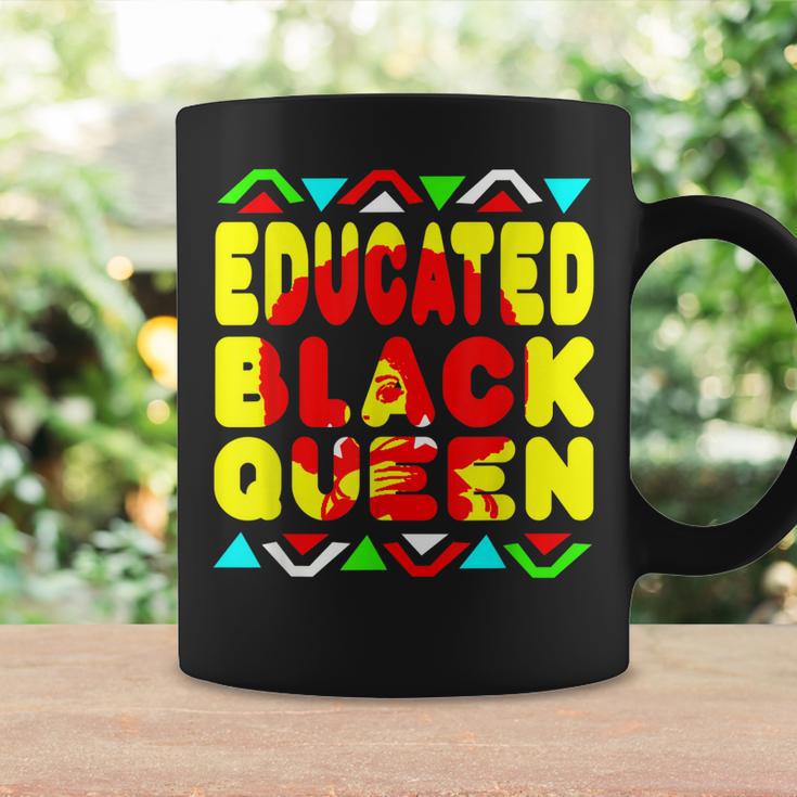 Black Queen Educated African American Pride Dashiki Coffee Mug | Mazezy