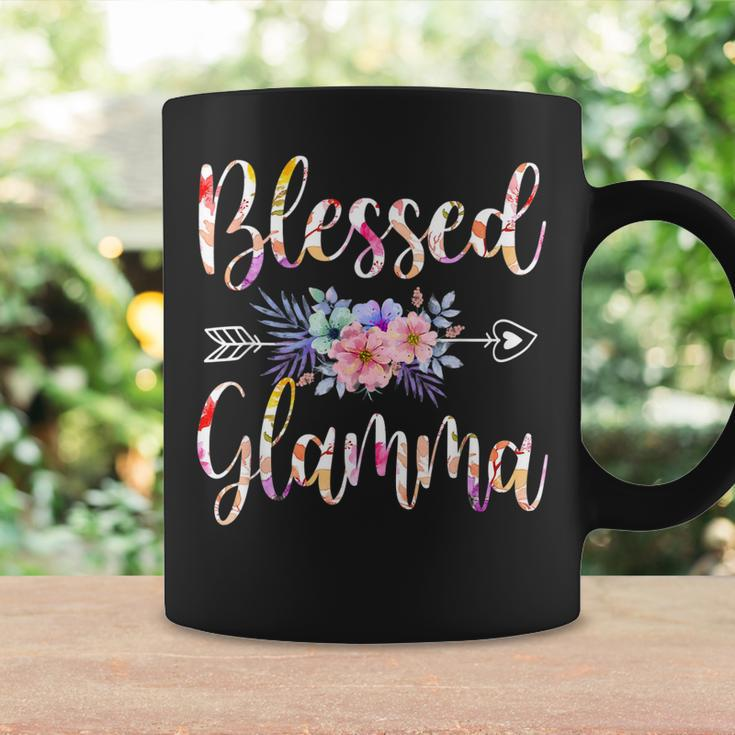 Blessed Glamma Mothers Day Floral Funny Coffee Mug Gifts ideas