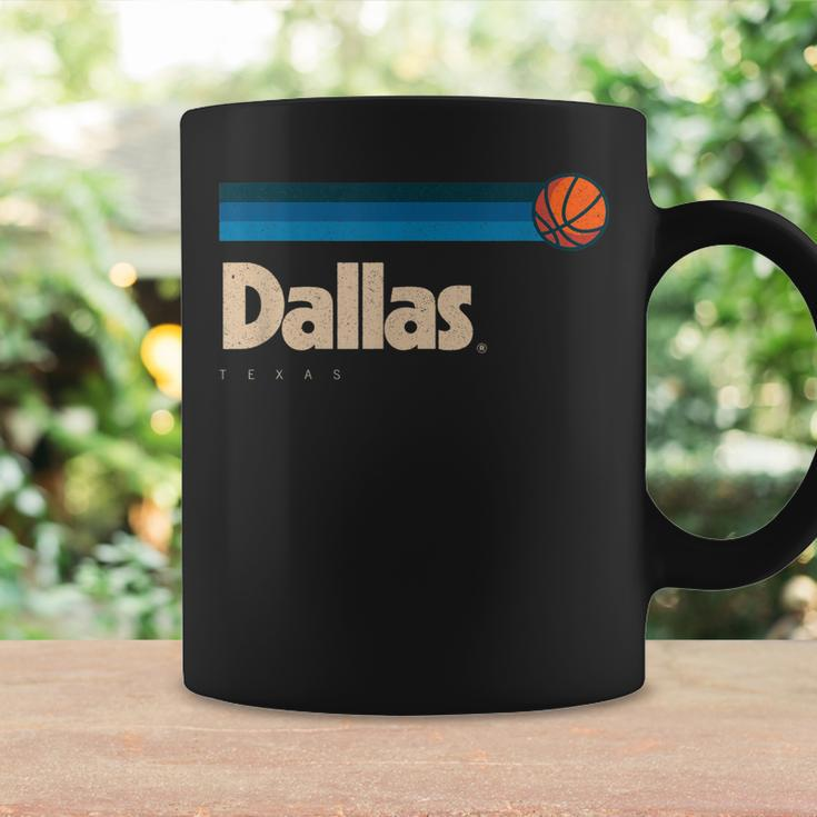 Blue Dallas Basketball B-Ball City Texas Retro Dallas Coffee Mug Gifts ideas