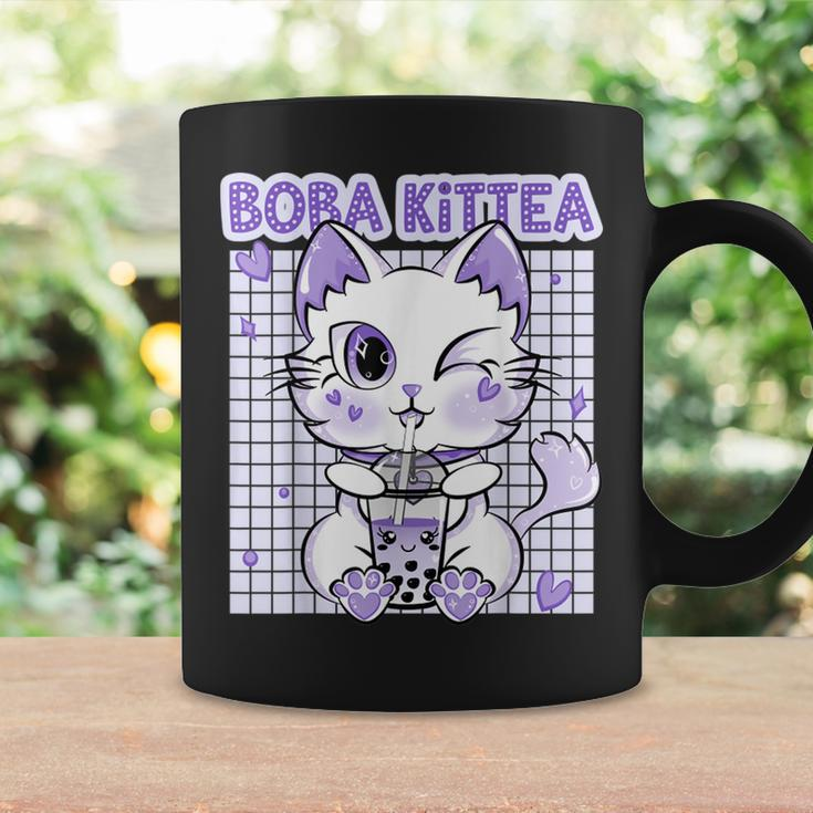 Boba Tea Women Lavender Kittea Kawaii Cat Japanese Coffee Mug Gifts ideas