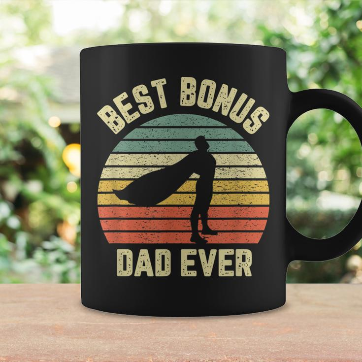 Bonus Dad Gift Cool Retro Hero Best Bonus Dad Ever Gift For Mens Coffee Mug Gifts ideas