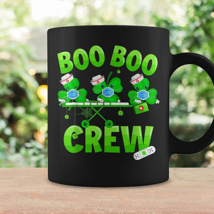 Boo Boo Crew Nurse St Patricks Day Shamrock Face Mask Nurse Coffee Mug Gifts ideas