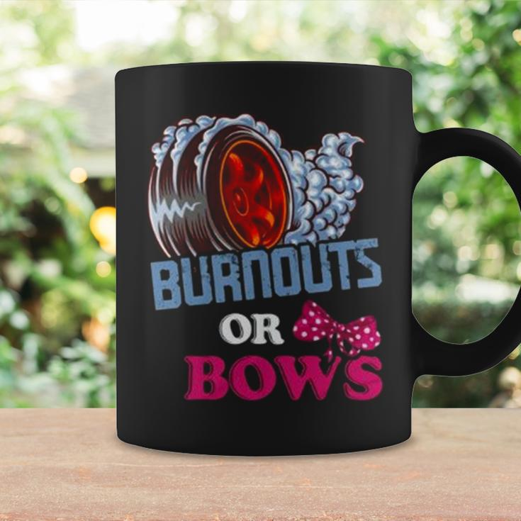 Burnouts Or Bows Gender Reveal – Dad Mom Witty Party Coffee Mug Gifts ideas