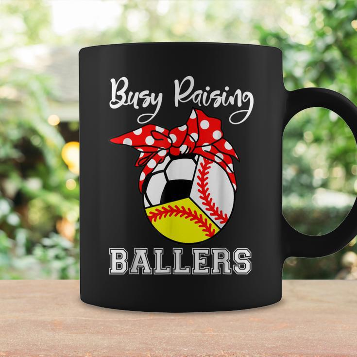 Busy Raising Ballers Funny Baseball Softball Soccer Mom Coffee Mug Gifts ideas