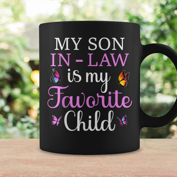 Butterfly Women My Son In Law Is My Favorite Child Coffee Mug Gifts ideas