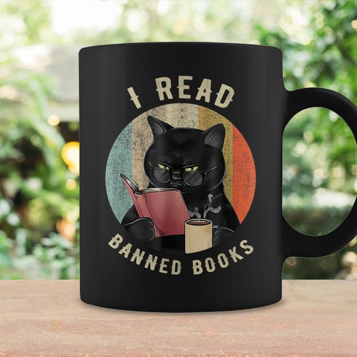 Cat I Read Banned Books Funny Bookworms Reading Book Coffee Mug Gifts ideas