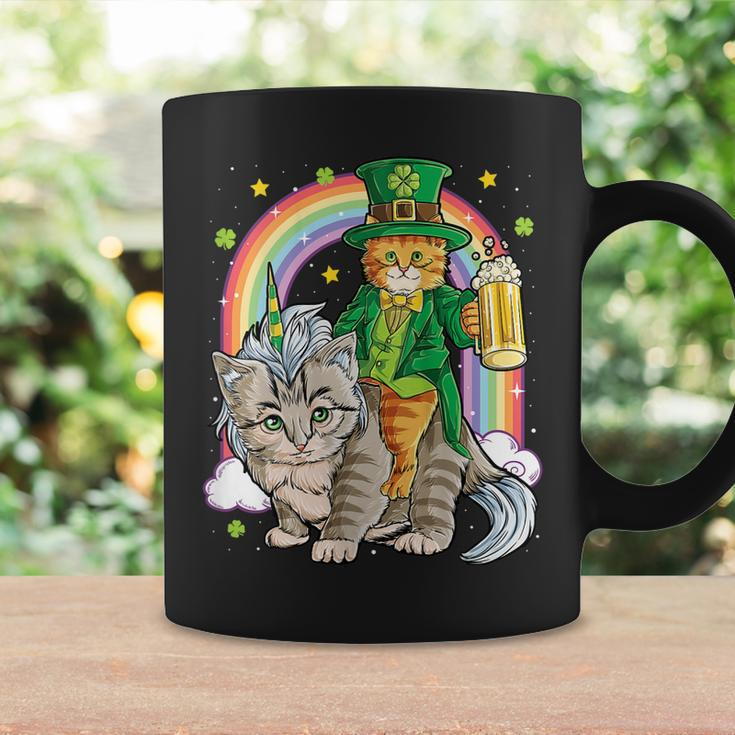 Cat St Patricks Day Leprechaun Riding Unicorn Women Men Beer Tank Top Coffee Mug Gifts ideas