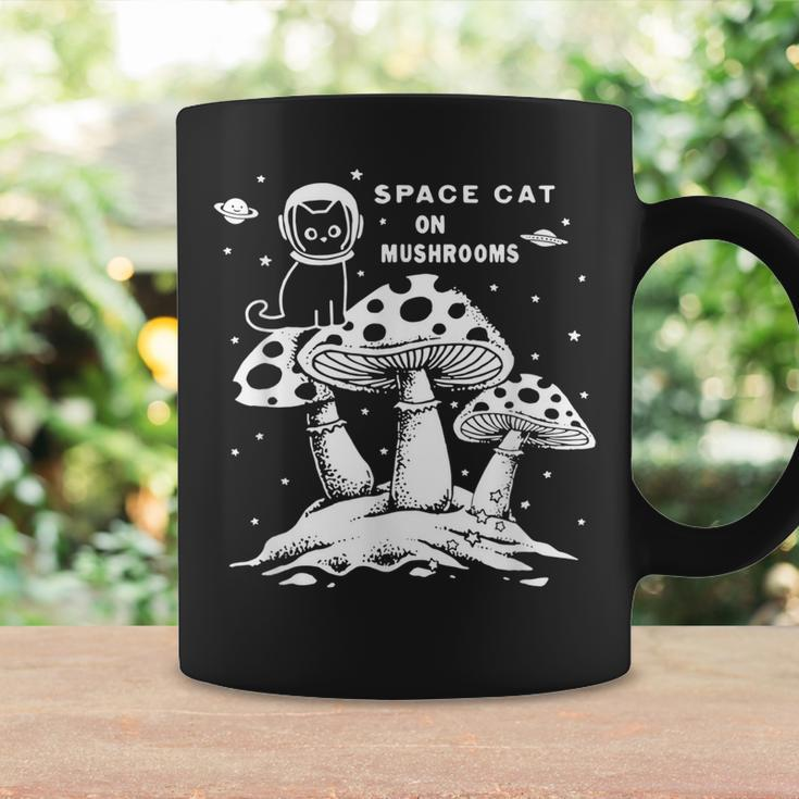 Catronaus Space Cat On Mushrooms Ufo Funny Space Cat Coffee Mug Gifts ideas