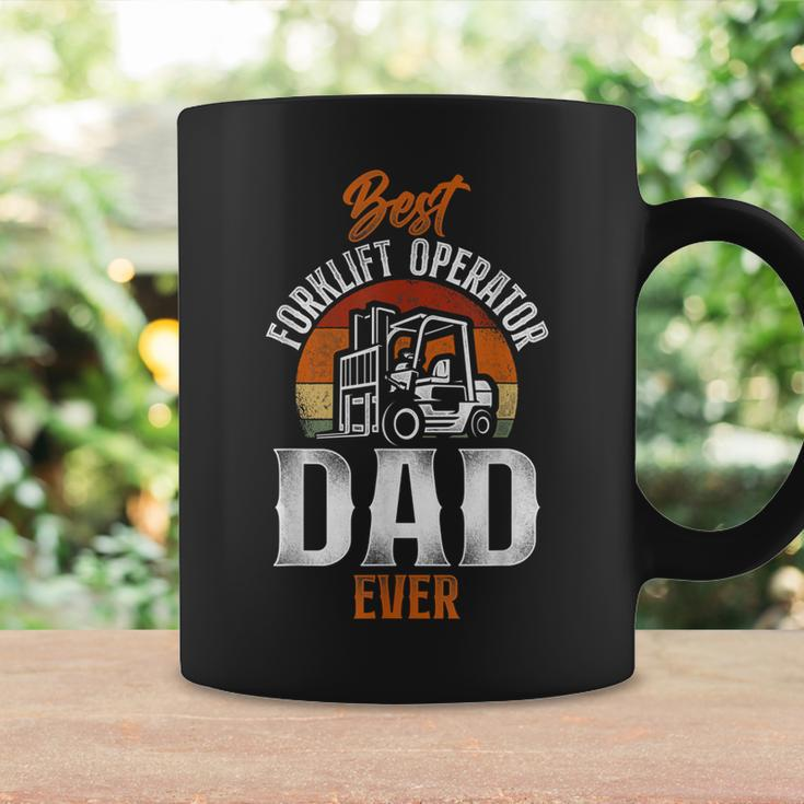 Certified Forklift Truck Operator Dad Father Retro Vintage Coffee Mug Gifts ideas