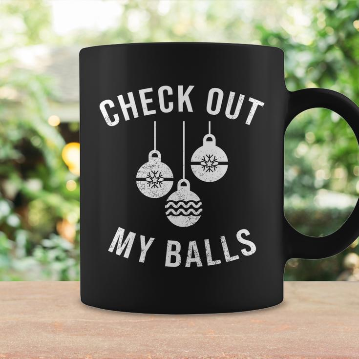 Checkout Out My Balls Funny Xmas Christmas V2 Coffee Mug Gifts ideas