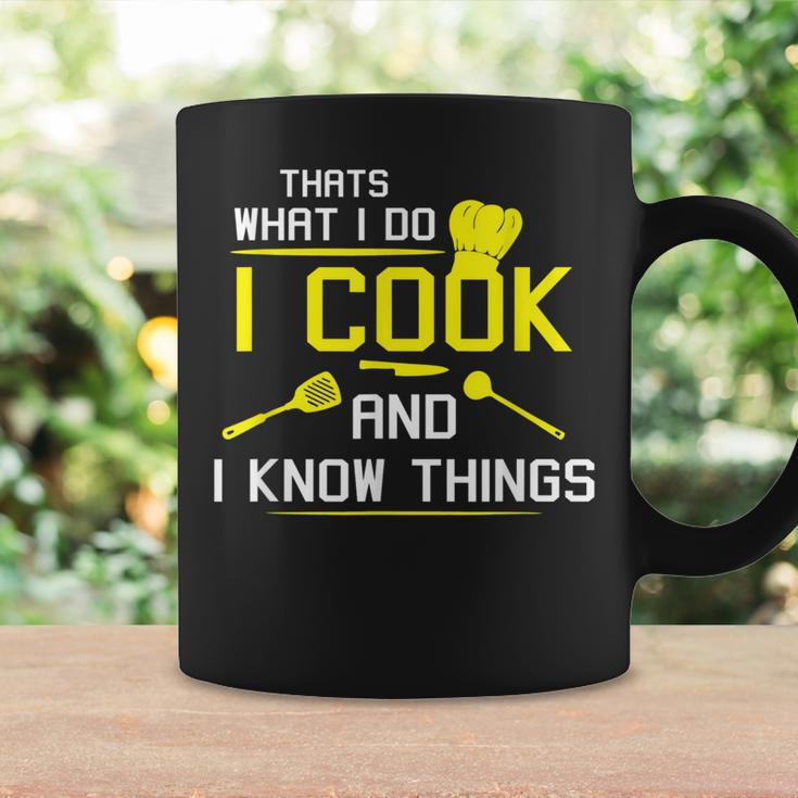 Chef Geek Food Funny I Cook And I Know Things Coffee Mug Gifts ideas