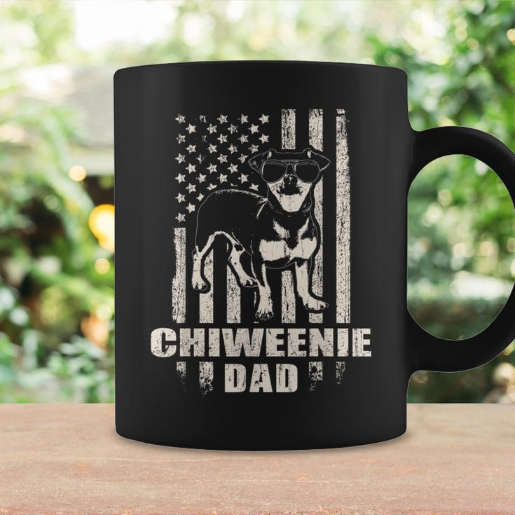 Chiweenie Dad Cool Vintage Retro Proud American Coffee Mug Gifts ideas