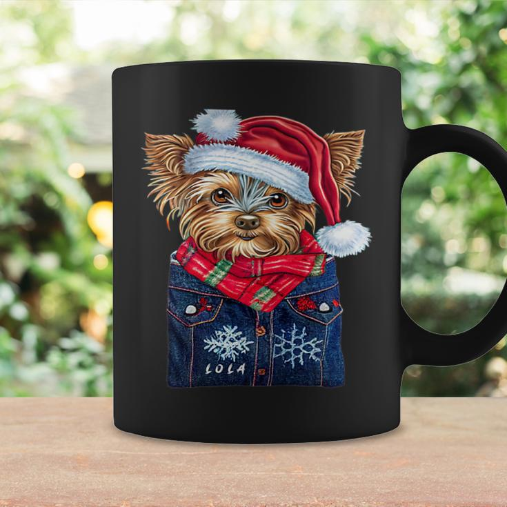 Christmas Yorkie Puppy Named Lola I Keep In My Pocket Coffee Mug Gifts ideas