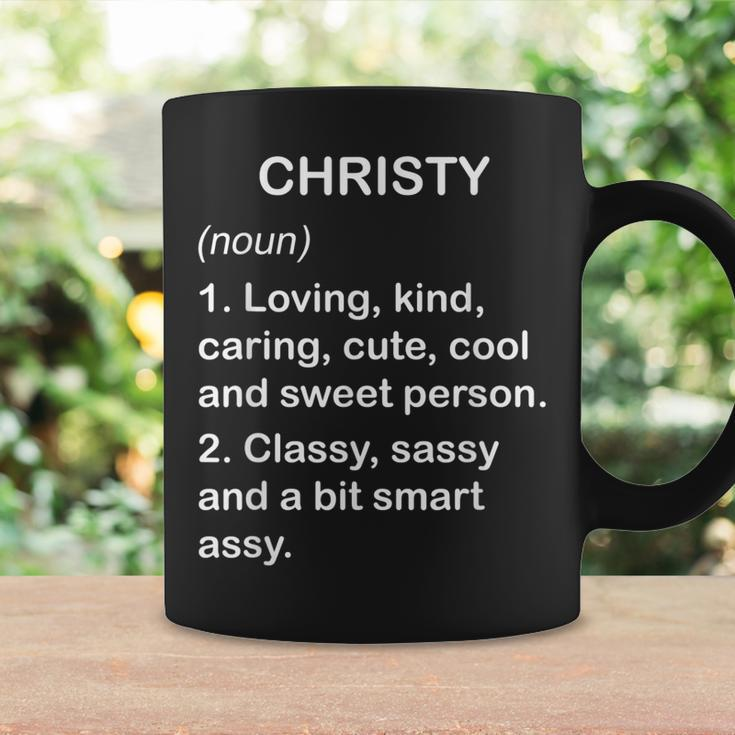 Christy Definition Personalized Custom Name Loving Kind Coffee Mug Gifts ideas